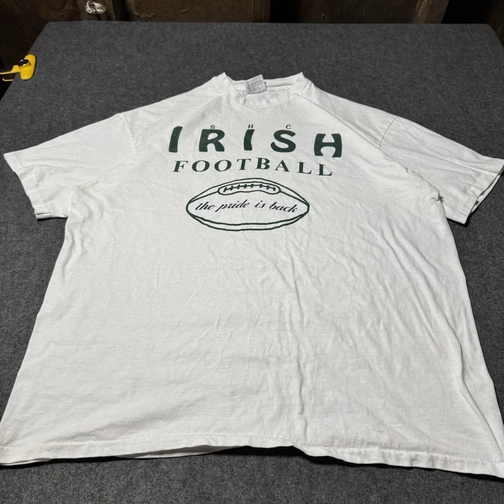 VTG 90s SHC Irish Football Pride Tshirt Mens‎ XXL Sports Single Stitch
